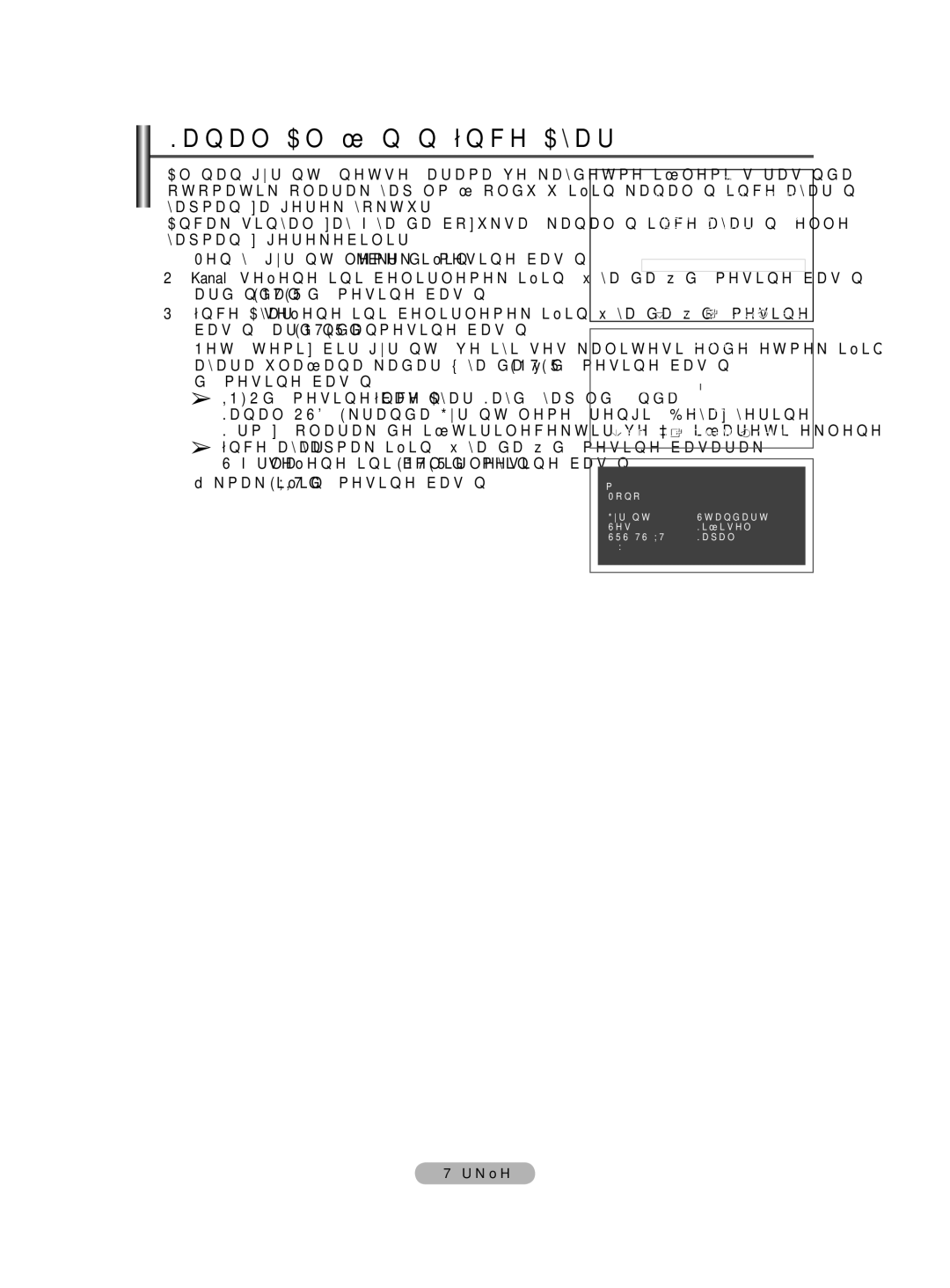 Samsung BN68-01528B-02 user manual Kanal Alışının İnce Ayarı 