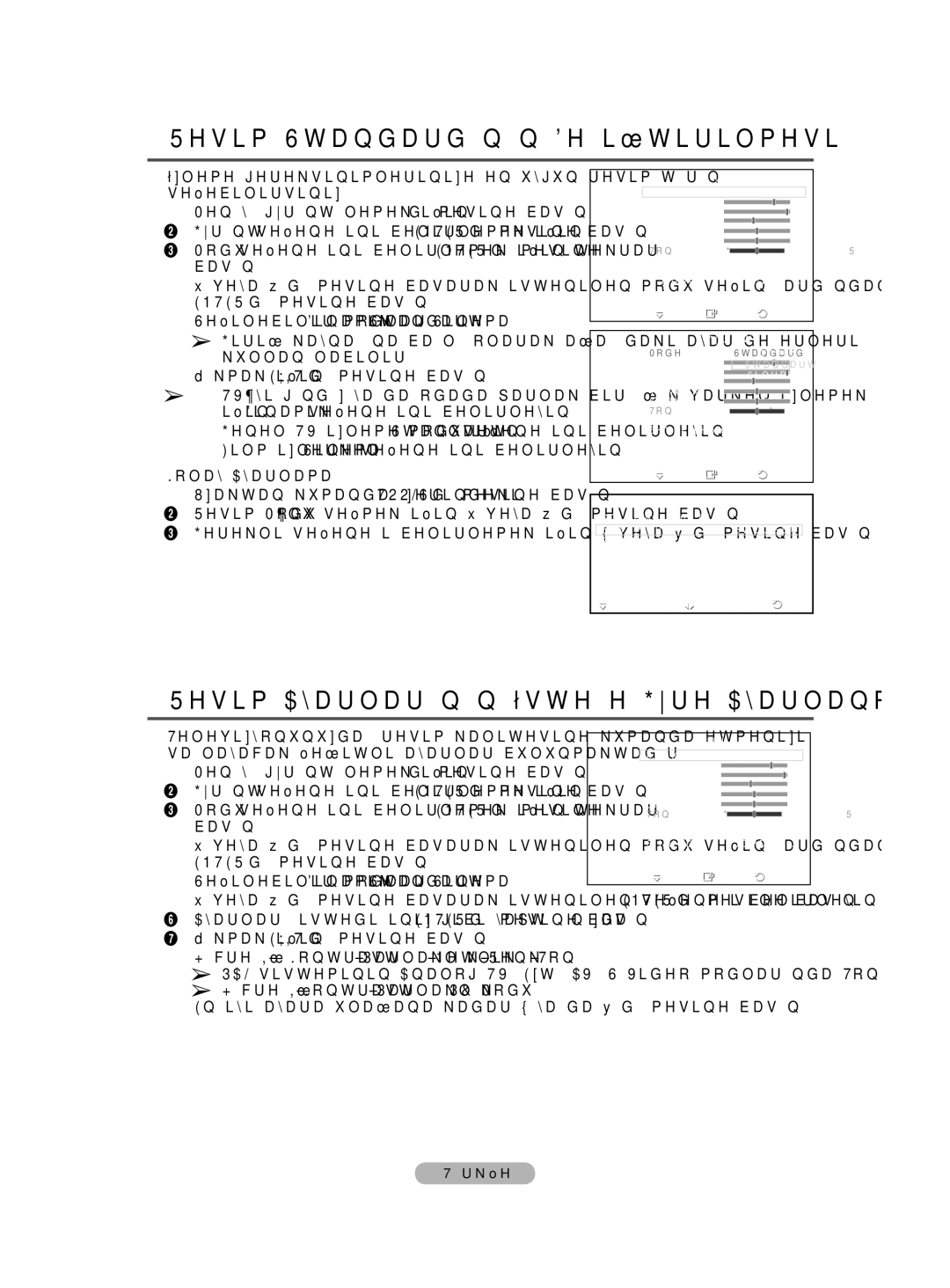 Samsung BN68-01528B-02 user manual Resim Standardının Değiştirilmesi, Resim Ayarlarının İsteğe Göre Ayarlanması 