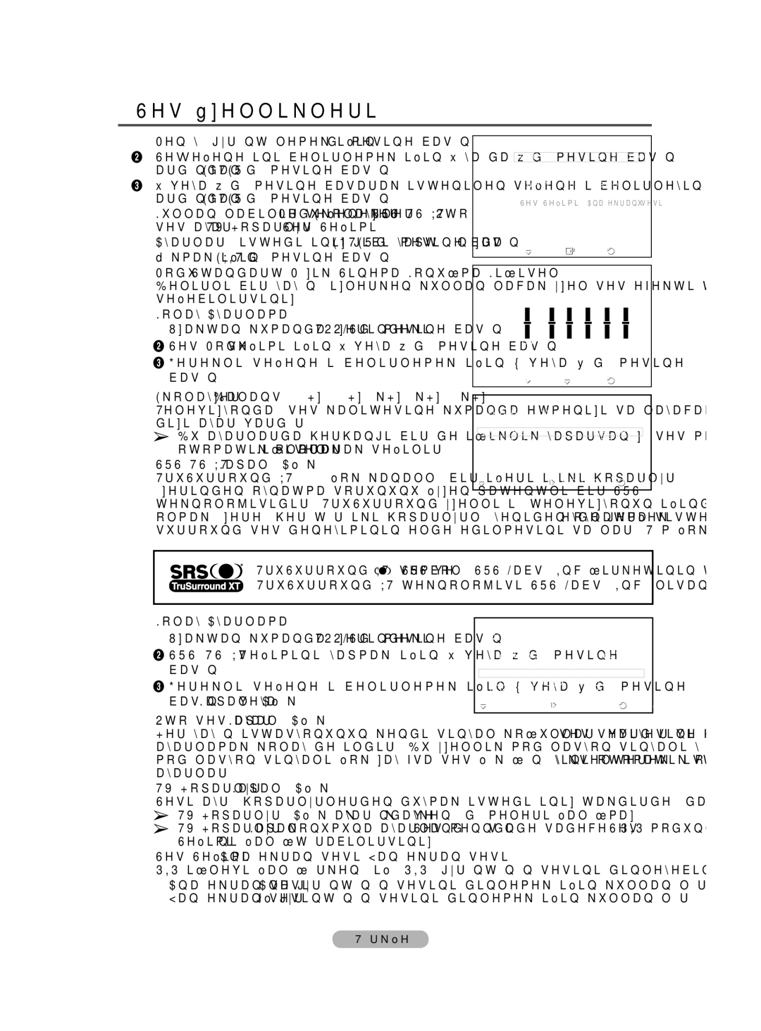 Samsung BN68-01528B-02 user manual Ses Özellikleri 