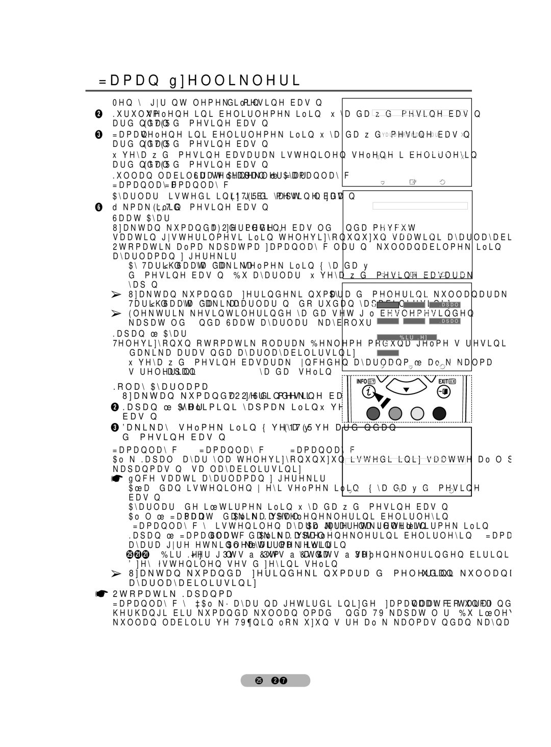 Samsung BN68-01528B-02 user manual Zaman Özellikleri 