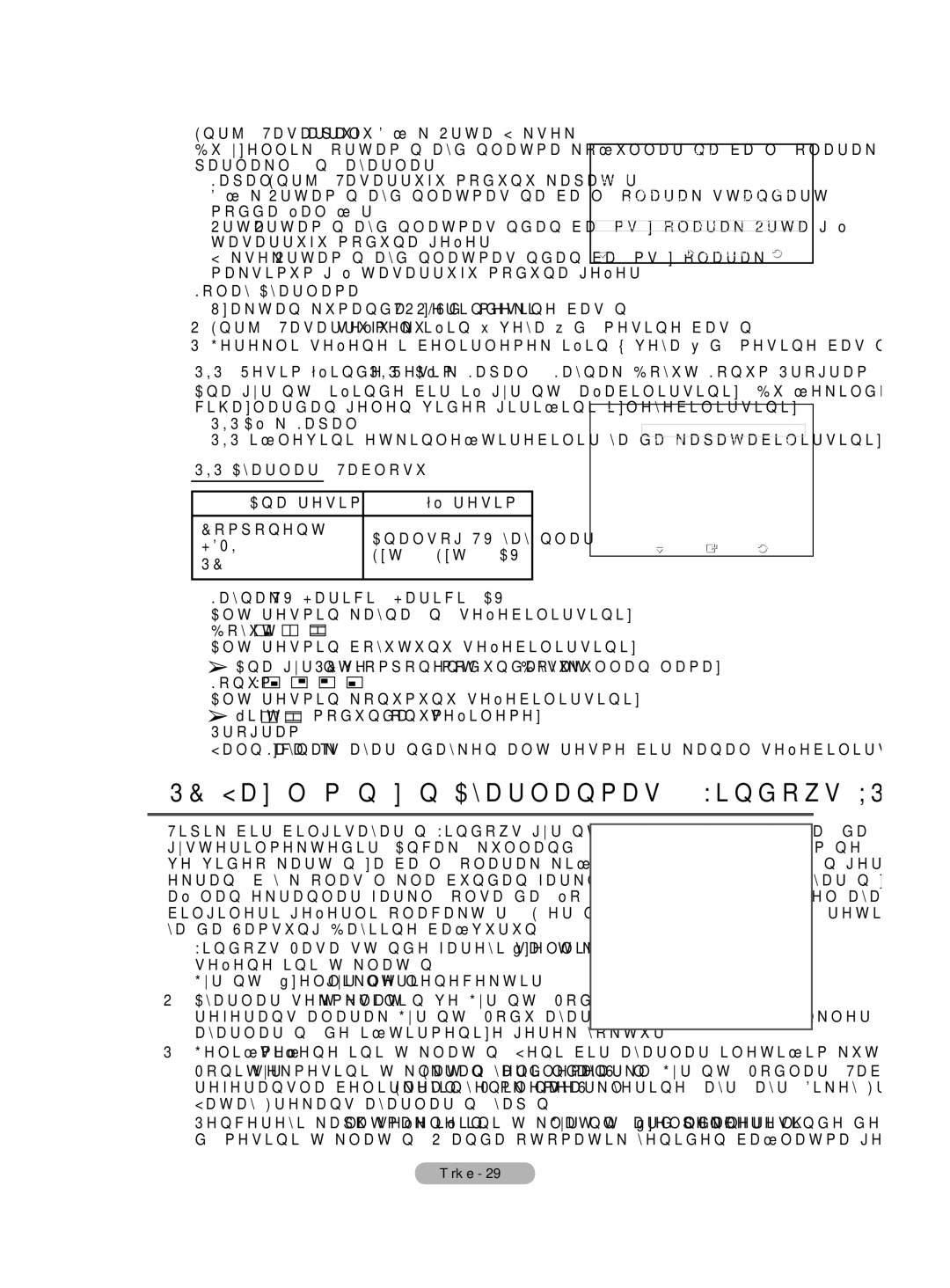 Samsung BN68-01528B-02 user manual PC Yazılımınızın Ayarlanması Windows XP’ye bağlı olarak 