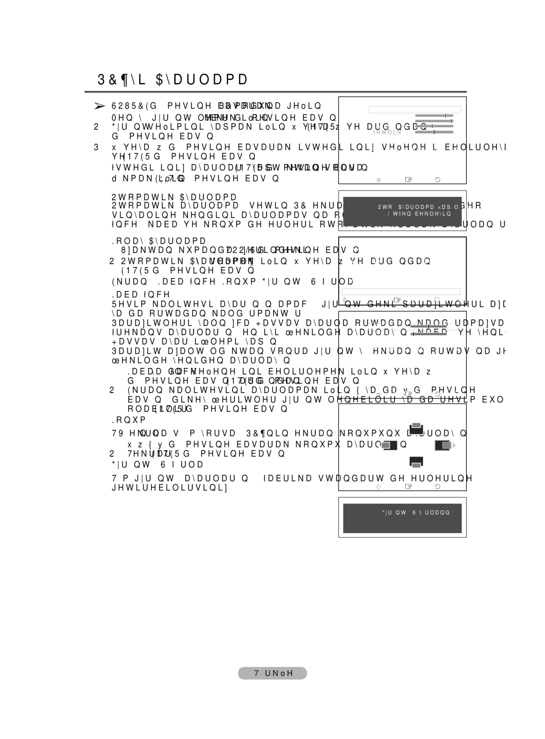 Samsung BN68-01528B-02 user manual PC’yi Ayarlama,  Otomatik Ayarlama,  Ekran Kaba/İnce/Konum/Görüntü Sıfırla,  Konum 