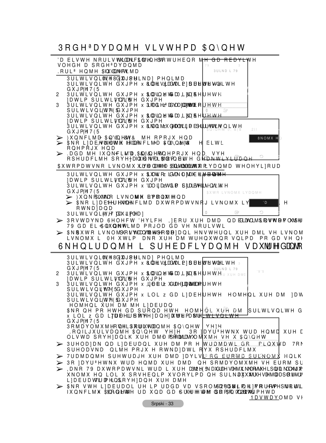 Samsung BN68-01528B-02 user manual Podešavanje sistema Anynet+, +uređajSkeniranje i prebacivanje sa jednog na drugi Anynet 