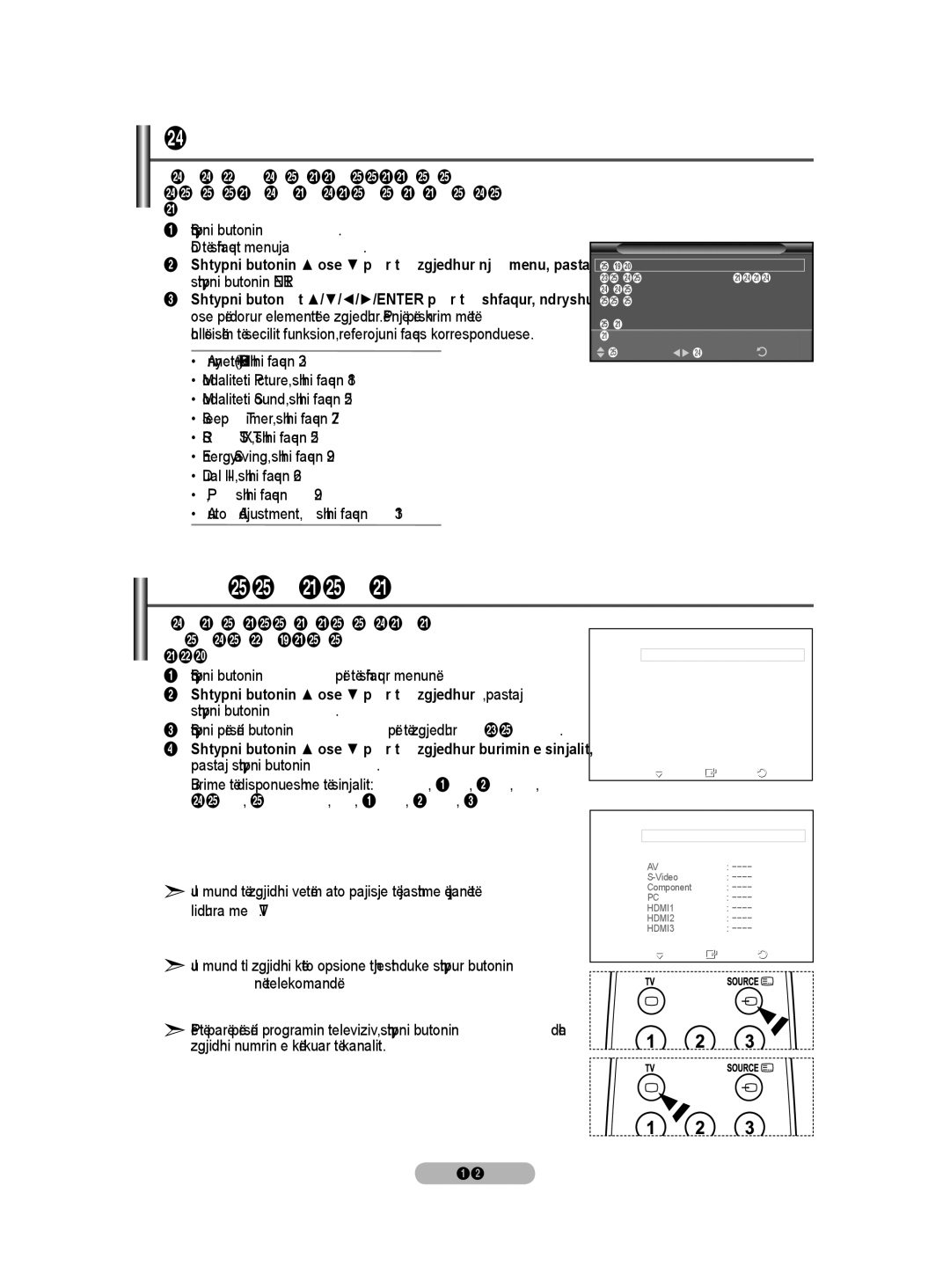 Samsung BN68-01528B-02 user manual Përdorim i Butonit Tools, Një Vështrim i Burimeve të Jashtme të Sinjalit 