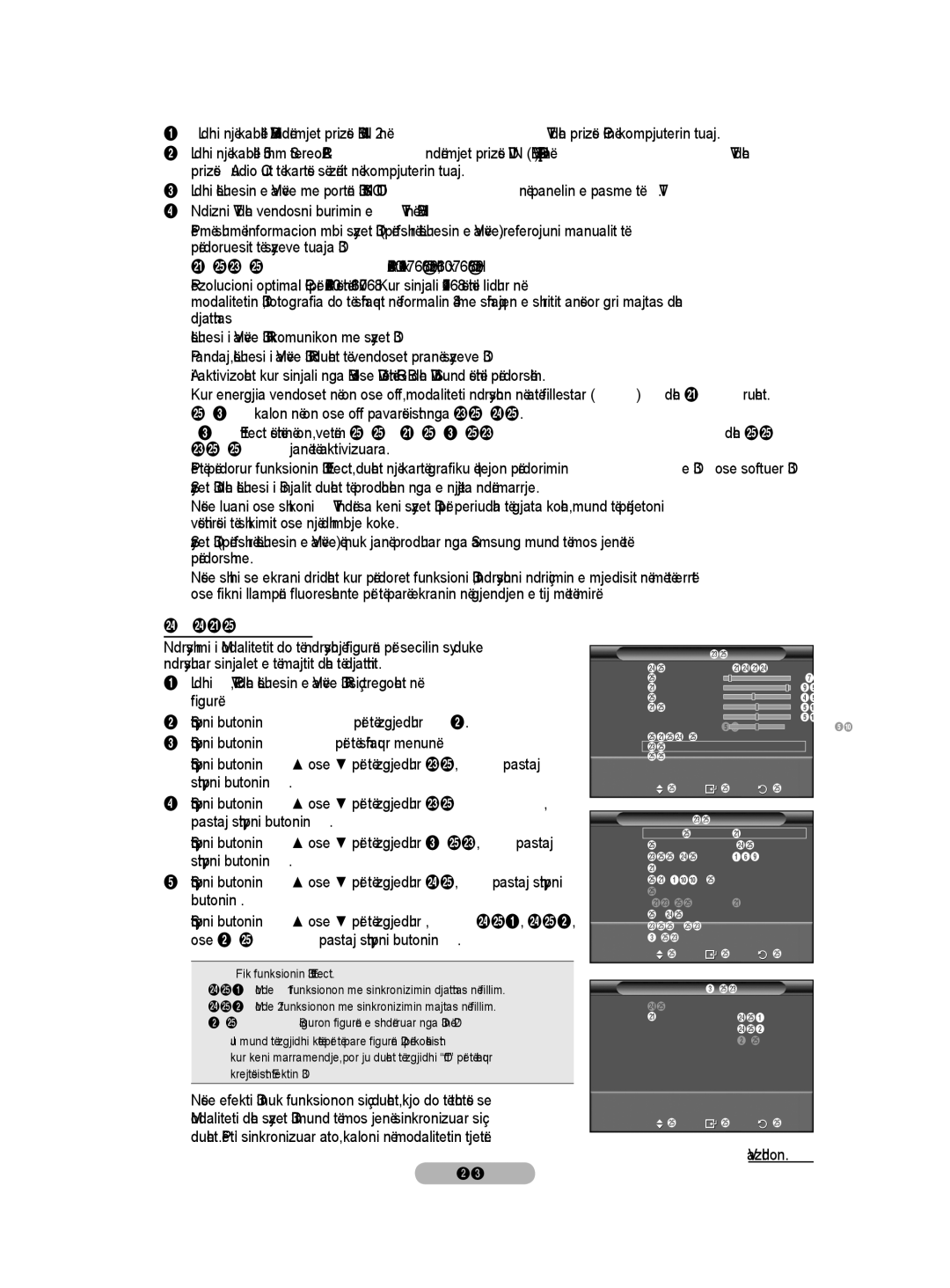 Samsung BN68-01528B-02 user manual Ndryshimi i Modalitetit, Off Fik funksionin 3D Effect 