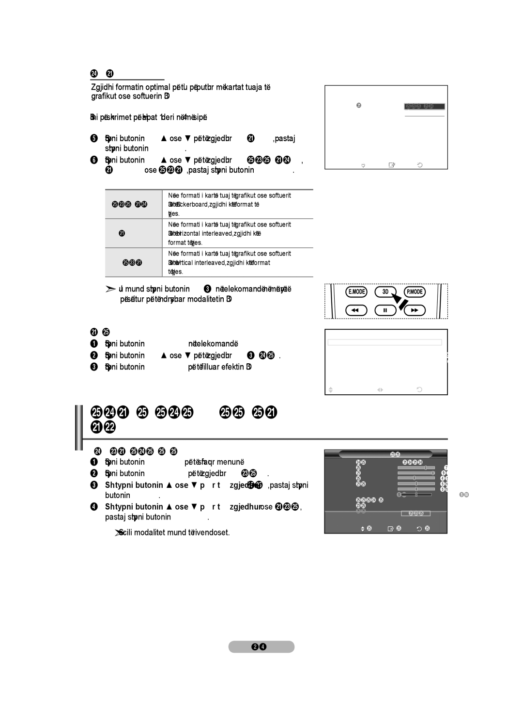 Samsung BN68-01528B-02 Ndryshimi i Formatit, Ju mund të përcaktoni vendosjet e hollësishme të figurës, Hyrjes, Të hyrjes 