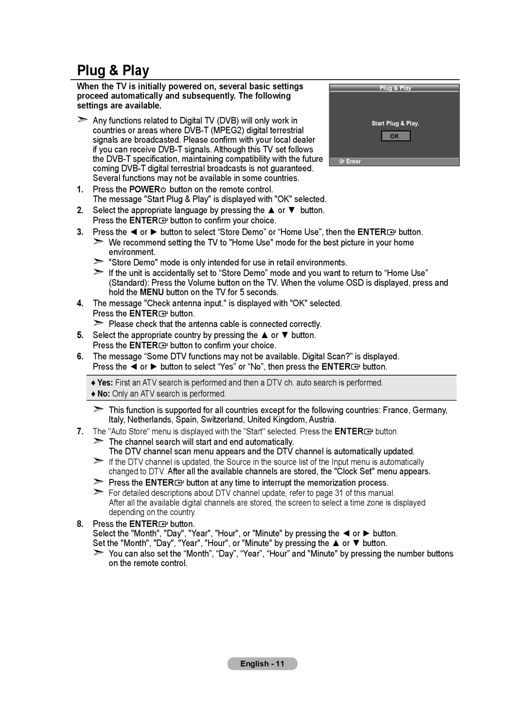 Samsung BN68-01736C-00 user manual Plug & Play 