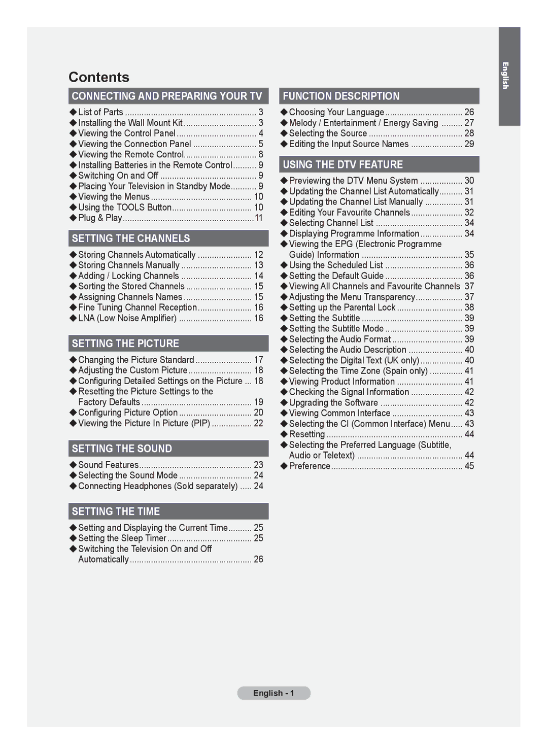 Samsung BN68-01736C-00 user manual Contents 