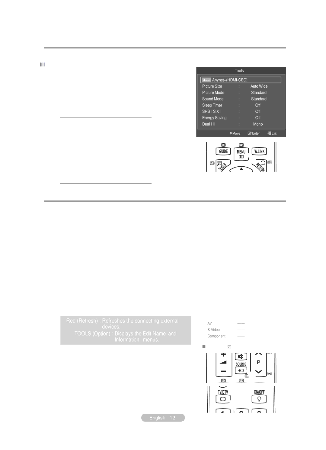 Samsung BN68-01783B-00 user manual Using the Tools Button, Viewing External Signal Sources, Source List 