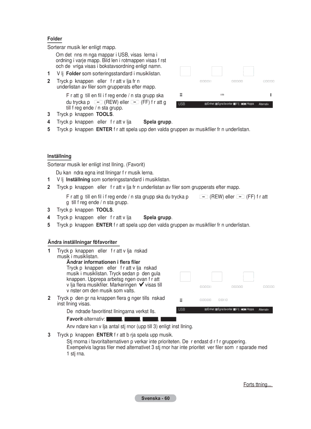 Samsung BN68-01783B-00 user manual Ändrar informationen i flera filer 