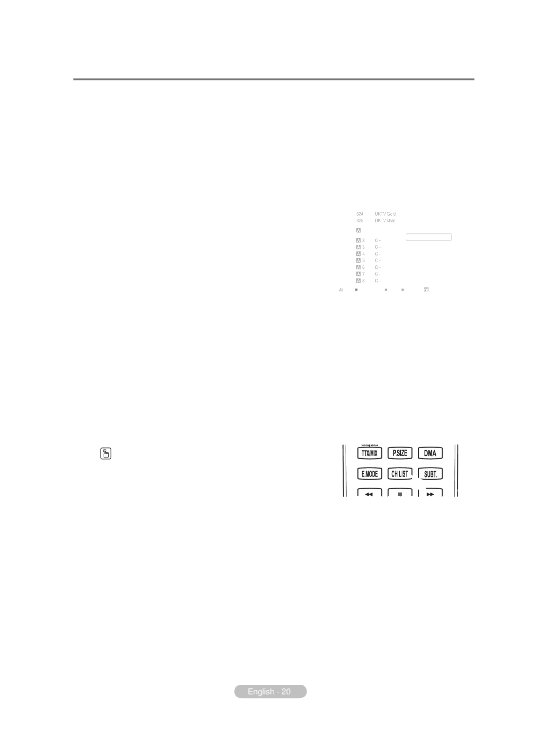 Samsung BN68-01783B-00 user manual Setting Your Favourite Channels, ¯Adding multiple channels to Favourite 