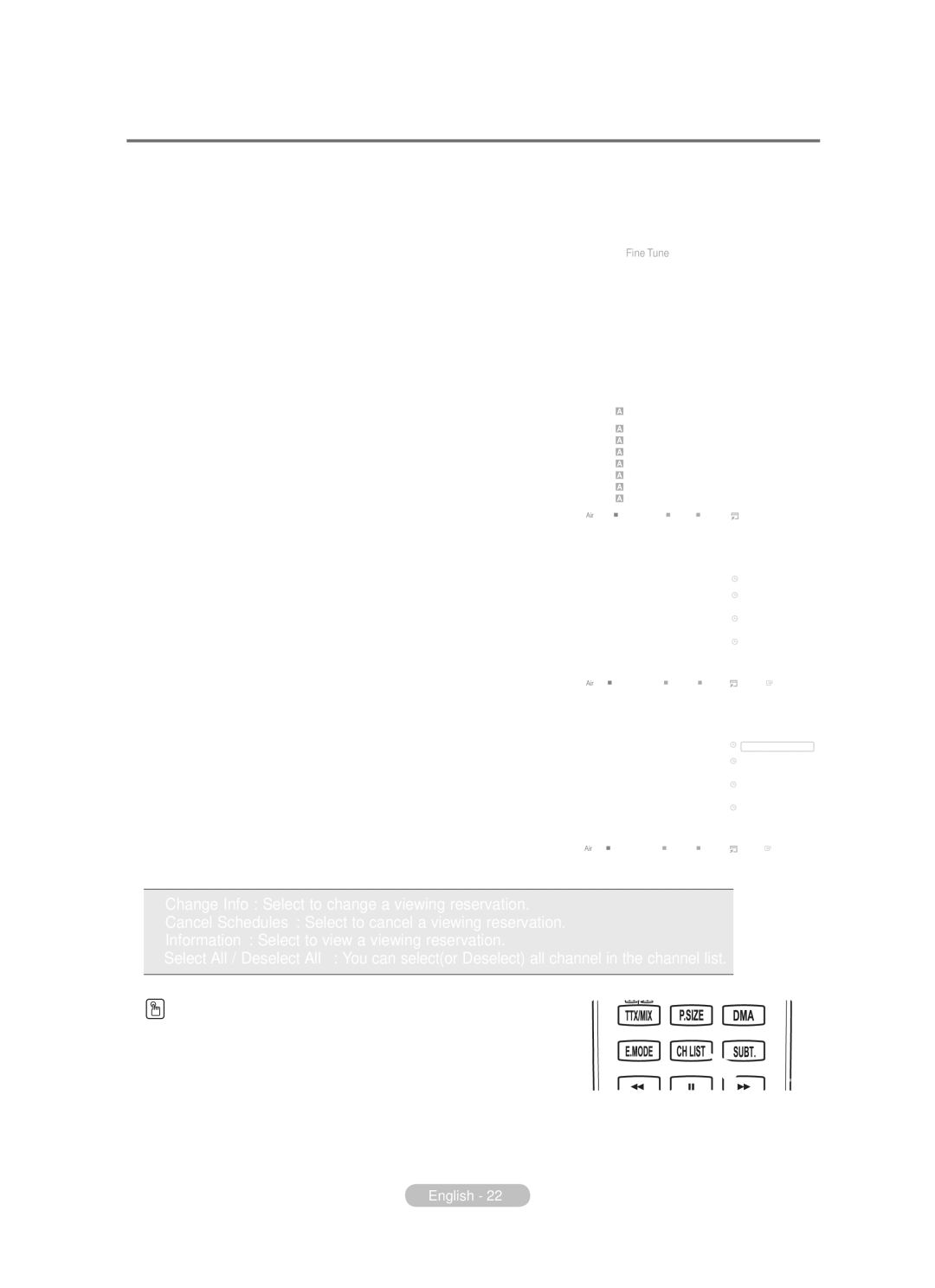 Samsung BN68-01783B-00 Confirming a Viewing Reservation, Modifying a viewing reservation, Canceling a reservation 