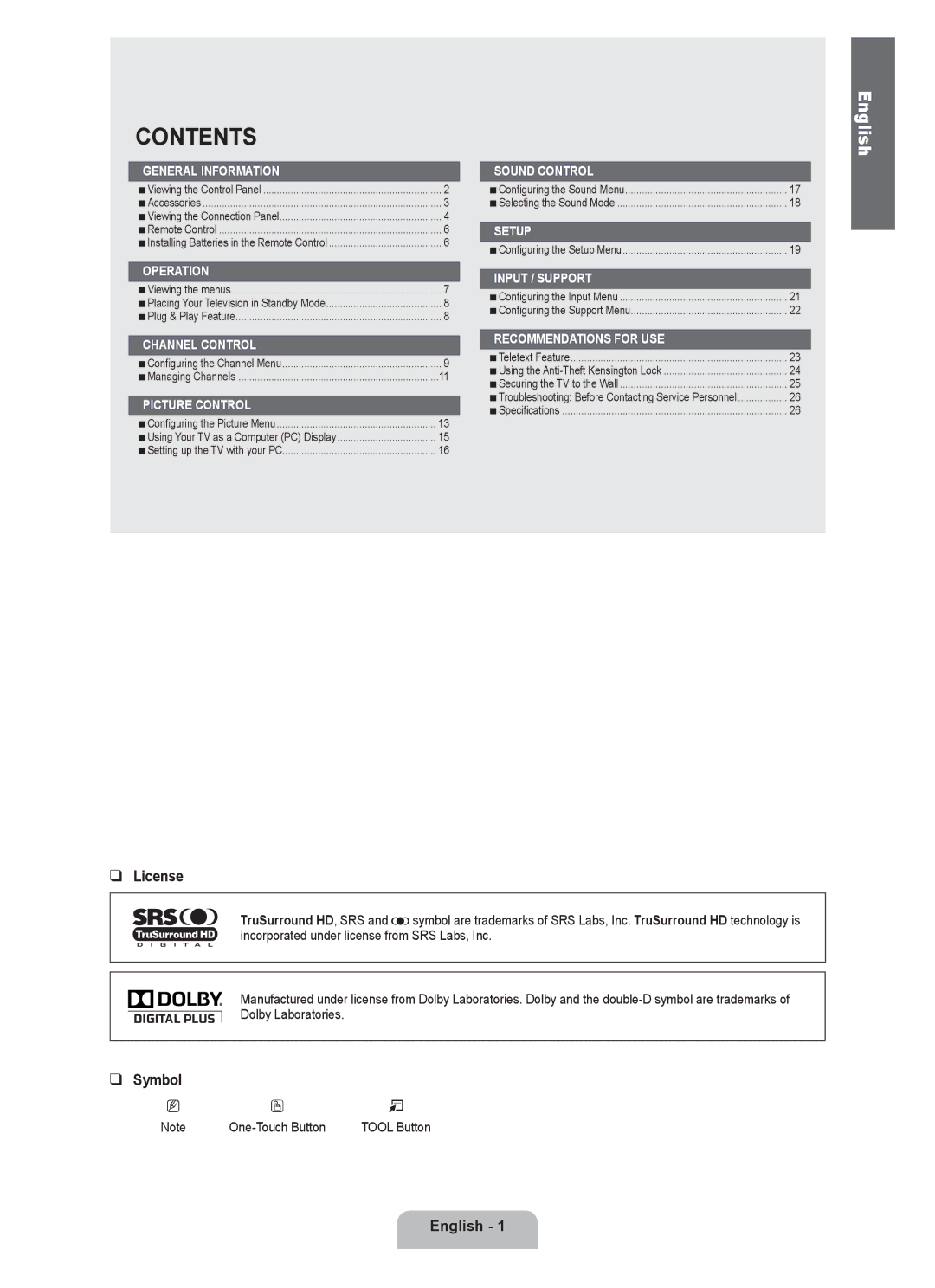 Samsung BN68-01899D-00 user manual Contents 