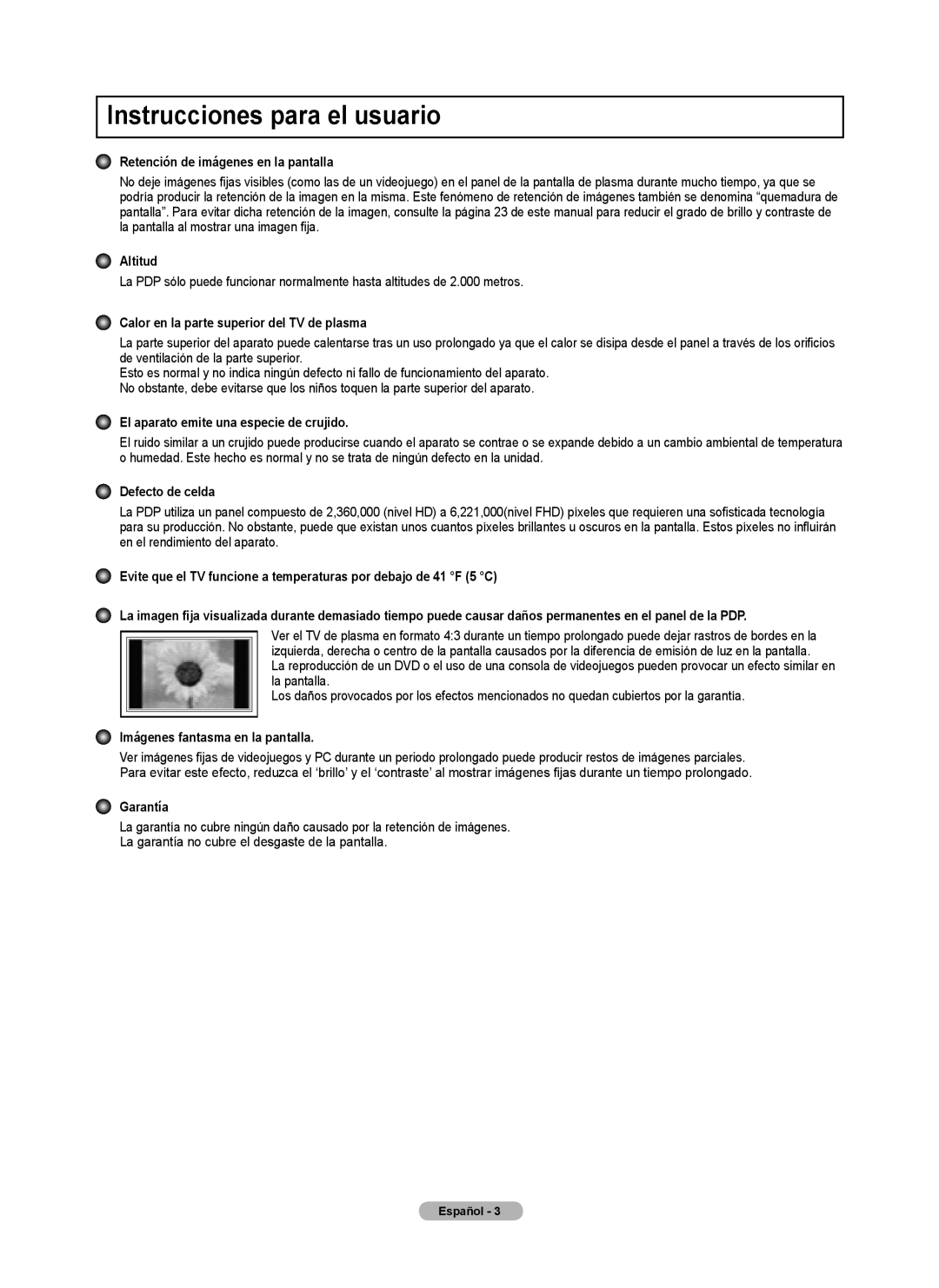 Samsung BN68-01920A-00, PN50B450B1D, PN42B450B1D, PN4B450B1D user manual Instrucciones para el usuario 