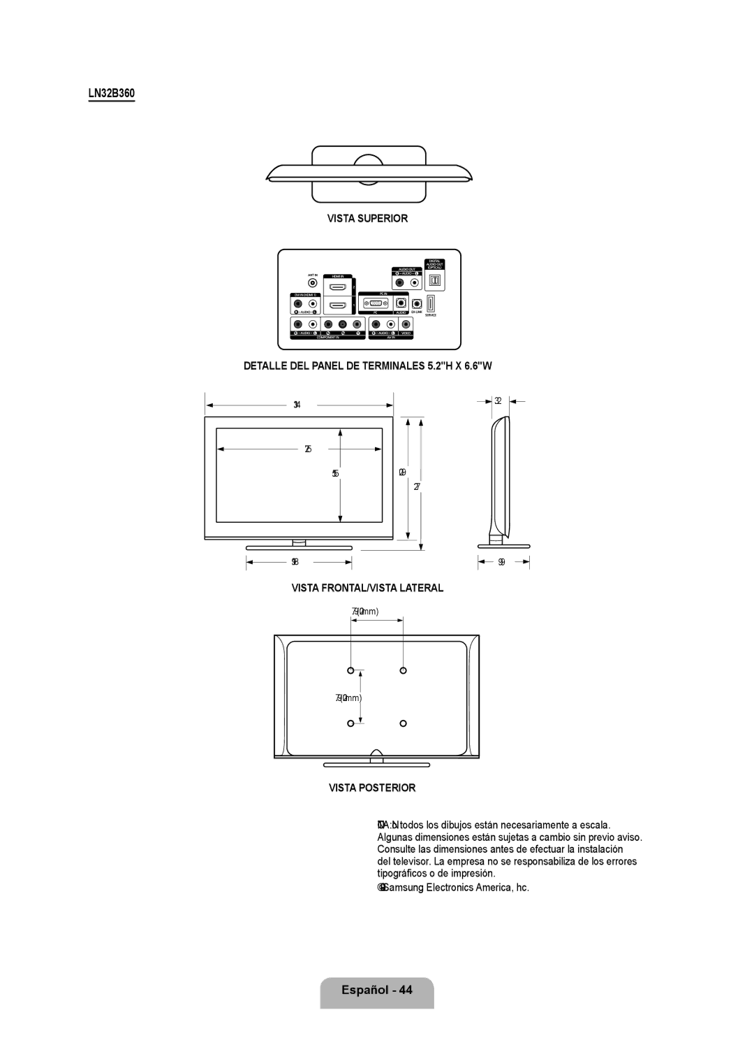 Samsung BN68-01975A-01, 360 user manual 31.4 27.5 15.5 19.8 20.9 22.7 