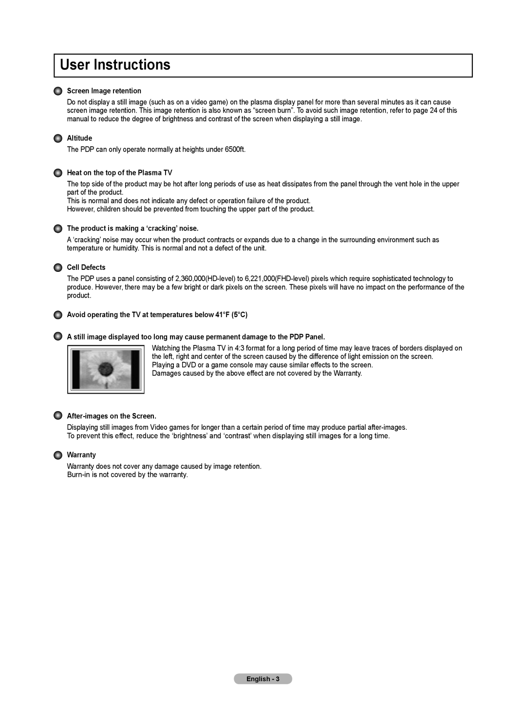 Samsung Series P5, BN68-02140A-00, PN50B50SF, PN58B530 user manual User Instructions 