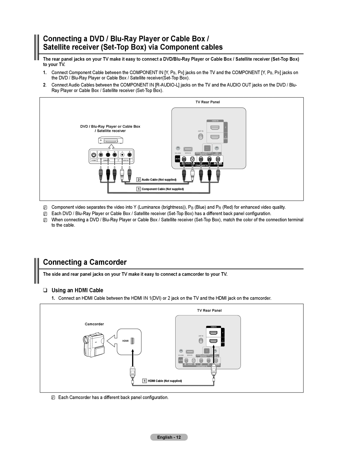 Samsung BN68-02426A-00 user manual Using an HDMI Cable 