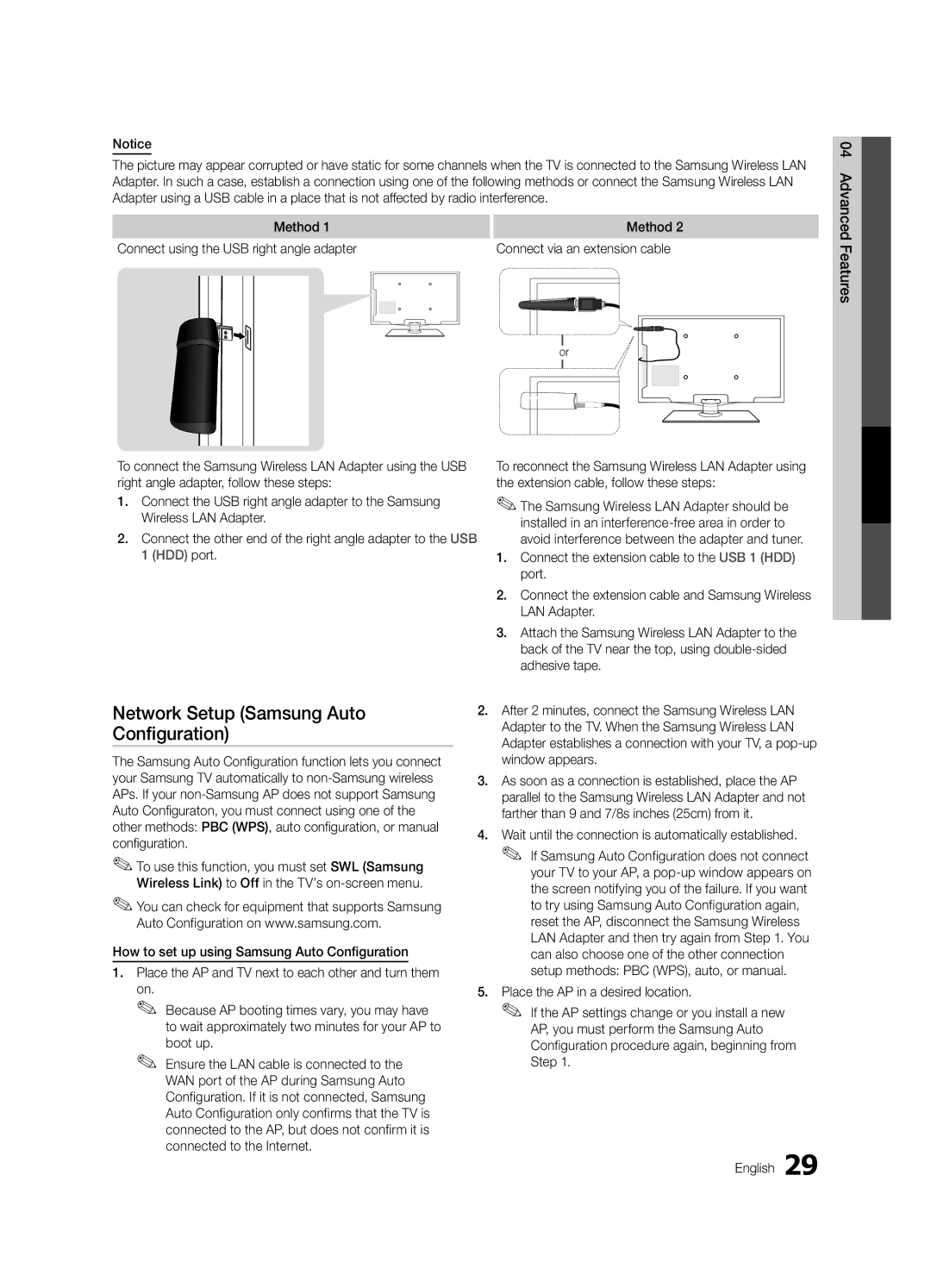 Samsung LC650-ZA, BN68-02541A-04 user manual Network Setup Samsung Auto Configuration, Boot up 