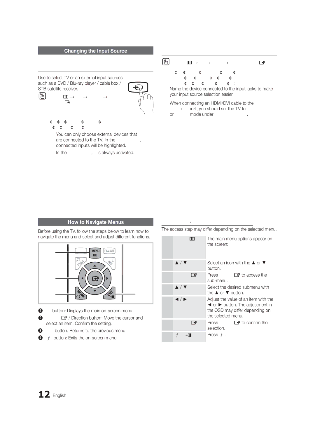 Samsung BN68-02577B-06, PC450-ZC Basic Features, Source List, Edit Name, Changing the Input Source, How to Navigate Menus 