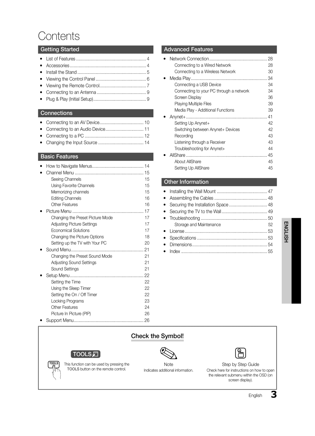 Samsung PC550-ZC, BN68-02580B-05 user manual Contents 