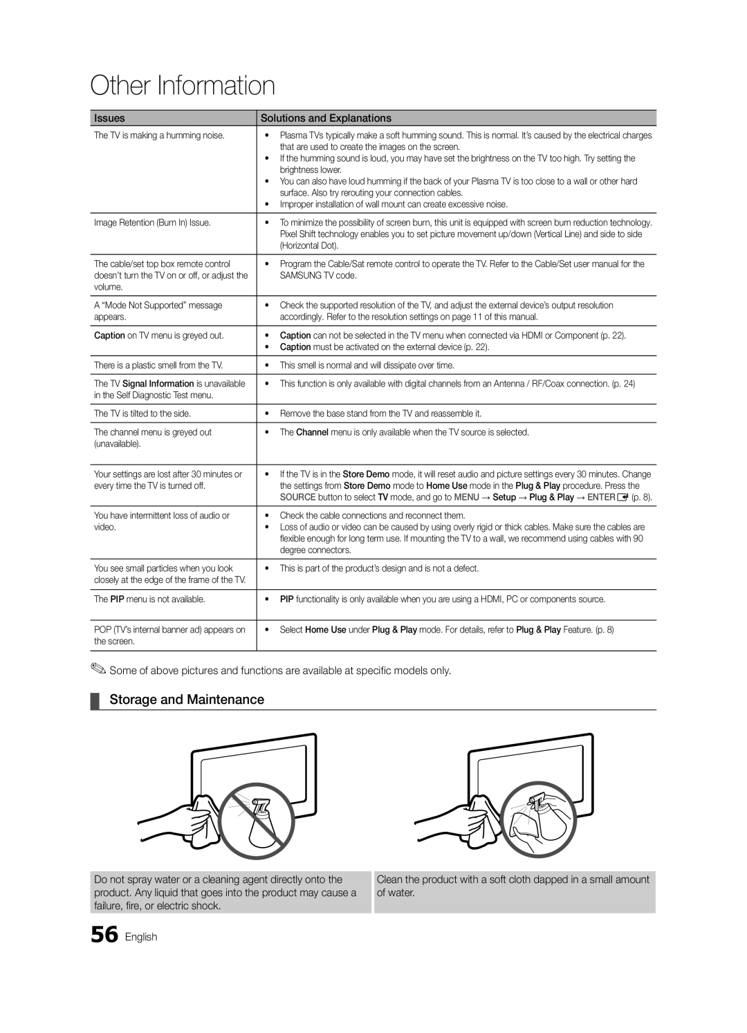 Samsung BN68-02581B-04, PC6500-ZC user manual Storage and Maintenance 