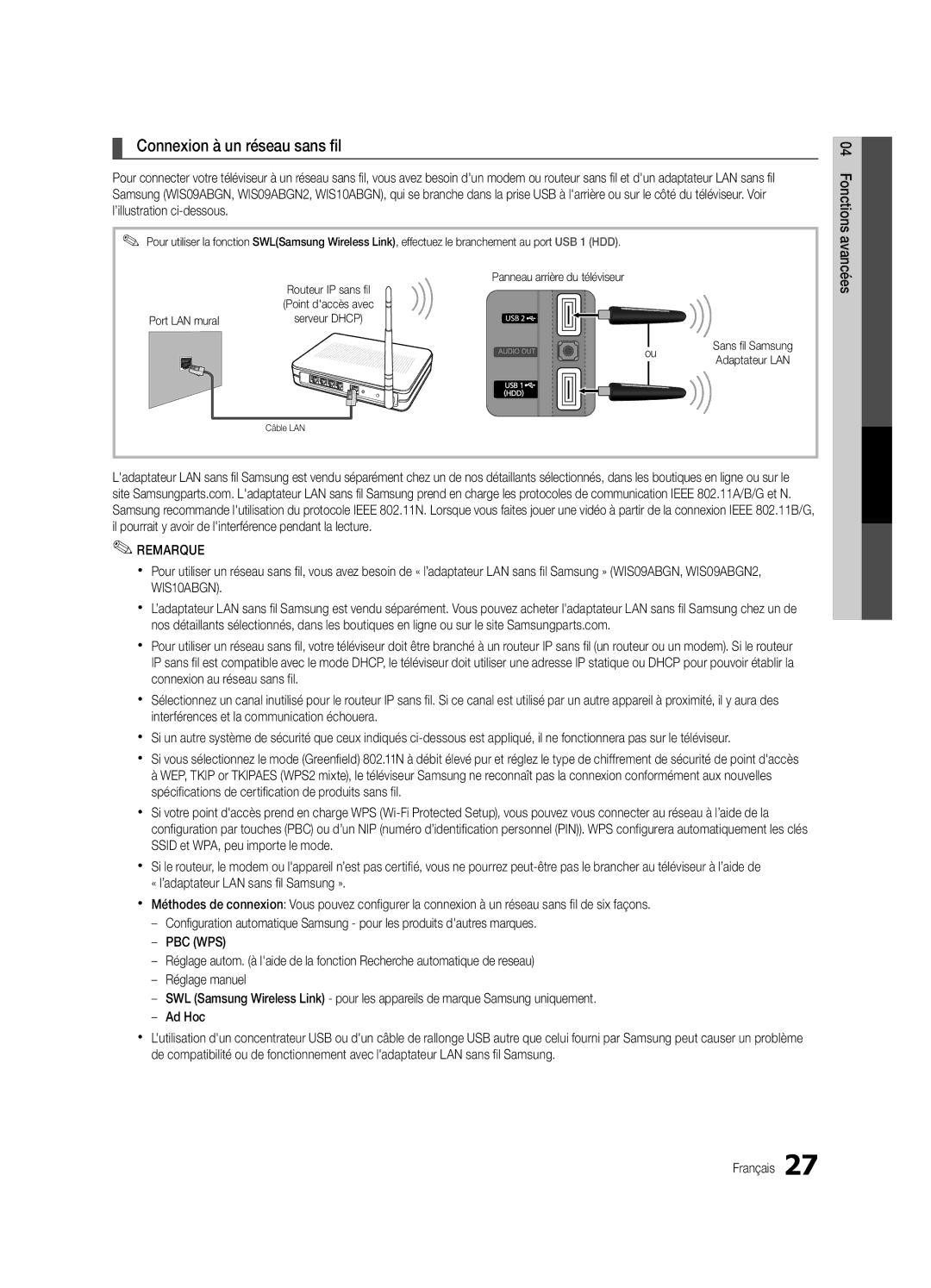 Samsung PC6500-ZC, BN68-02581B-04 user manual Connexion à un réseau sans fil 