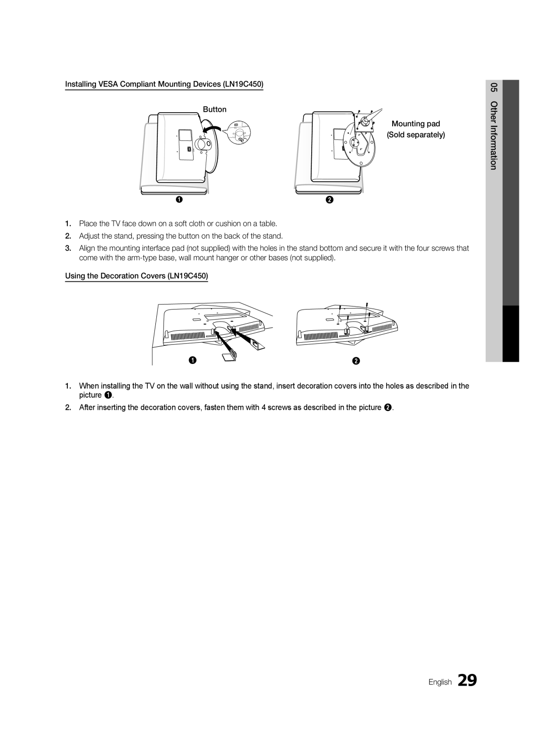 Samsung LC450-ZC, BN68-02583B-04 user manual Other Information 