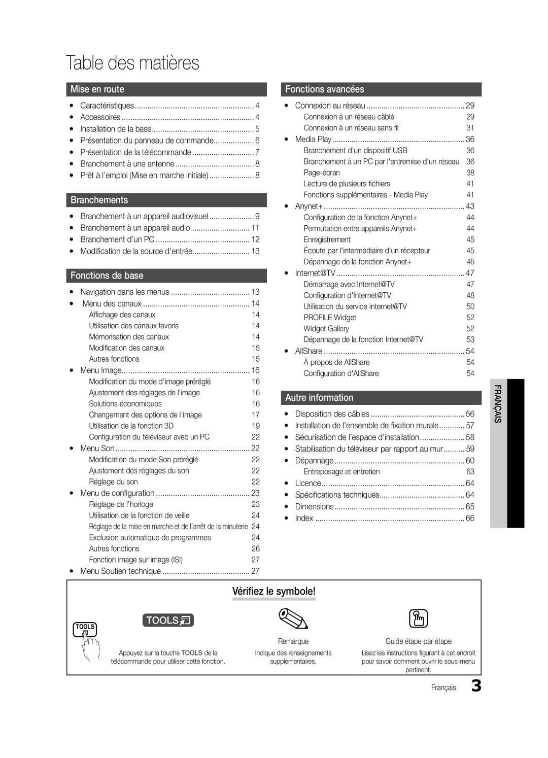 Samsung BN68-02585A-07, PC7000-NA, Series P7+ 7000 user manual Table des matières 