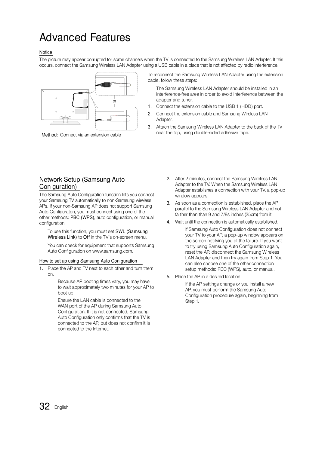 Samsung PN58C8000, BN68-02586A-04, PN63C8000, PN50C8000, Series P8+ Network Setup Samsung Auto Configuration, Boot up 