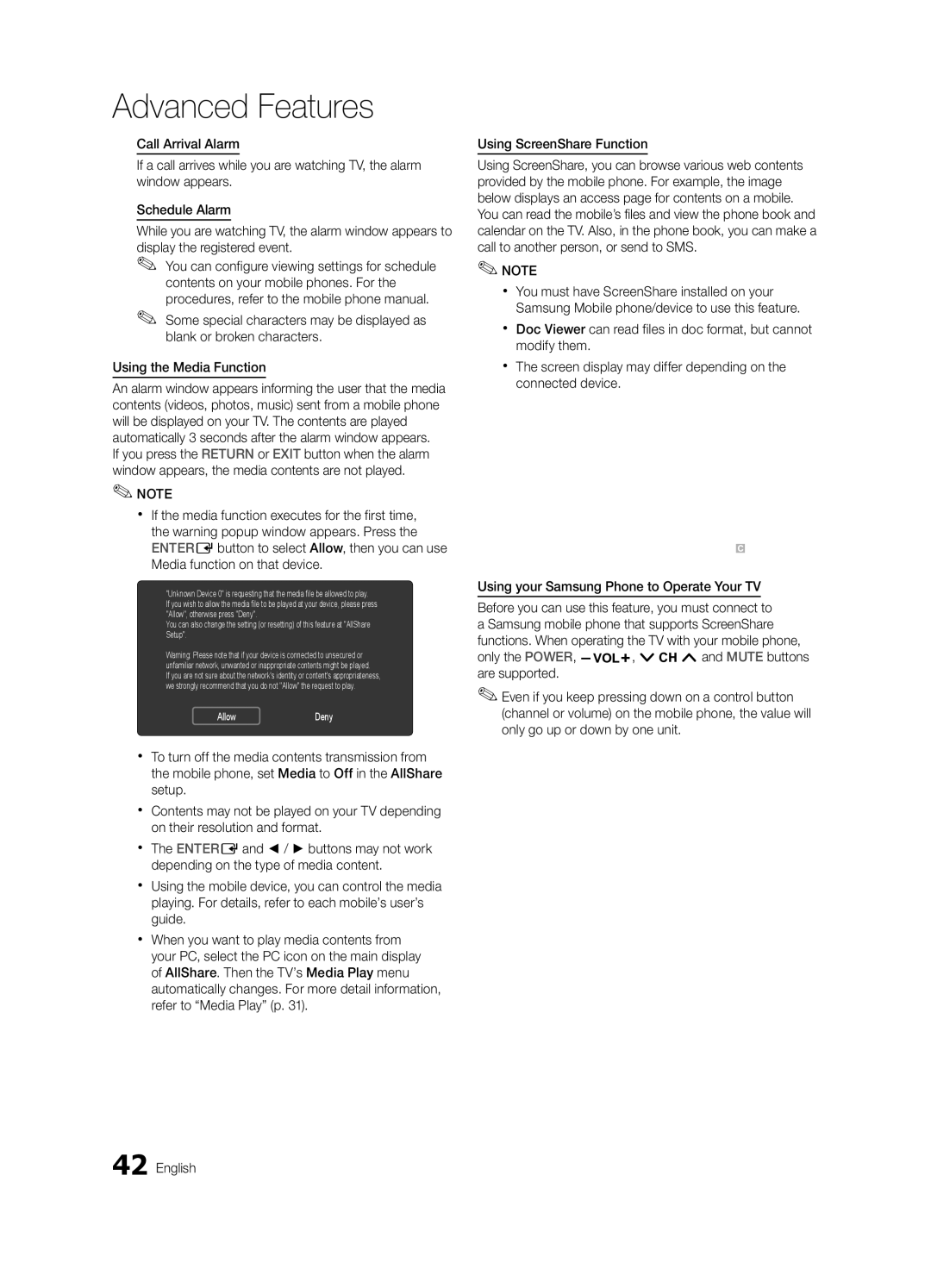 Samsung UN37C5000, BN68-02625A-02, UN46C5000, UN32C5000 user manual My Mobile 