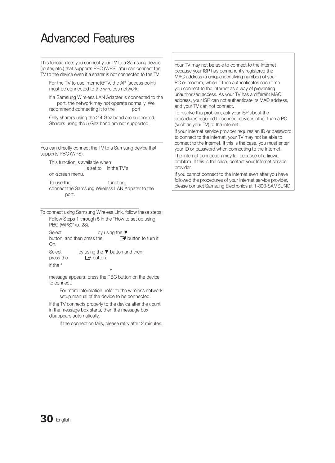 Samsung BN68-02711F-04 user manual SWLSamsung Wireless Link, SWL connect, To connect, Disappears automatically 