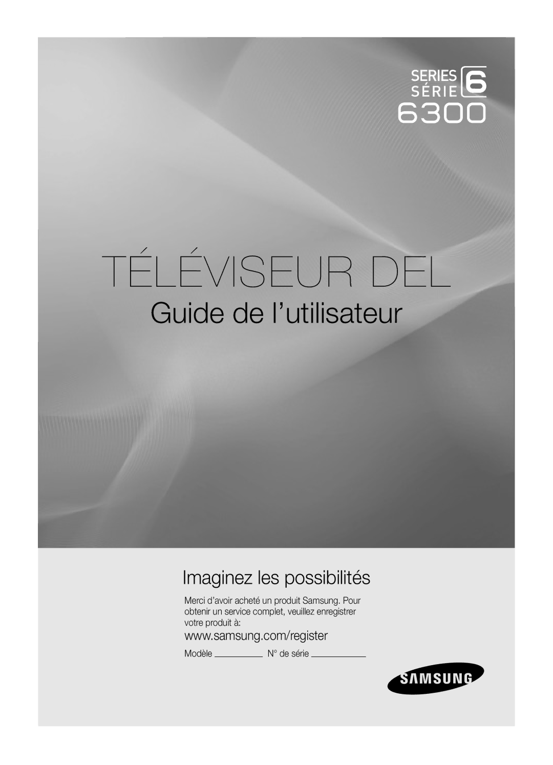 Samsung BN68-02956B-02 user manual Téléviseur DEL, De série 