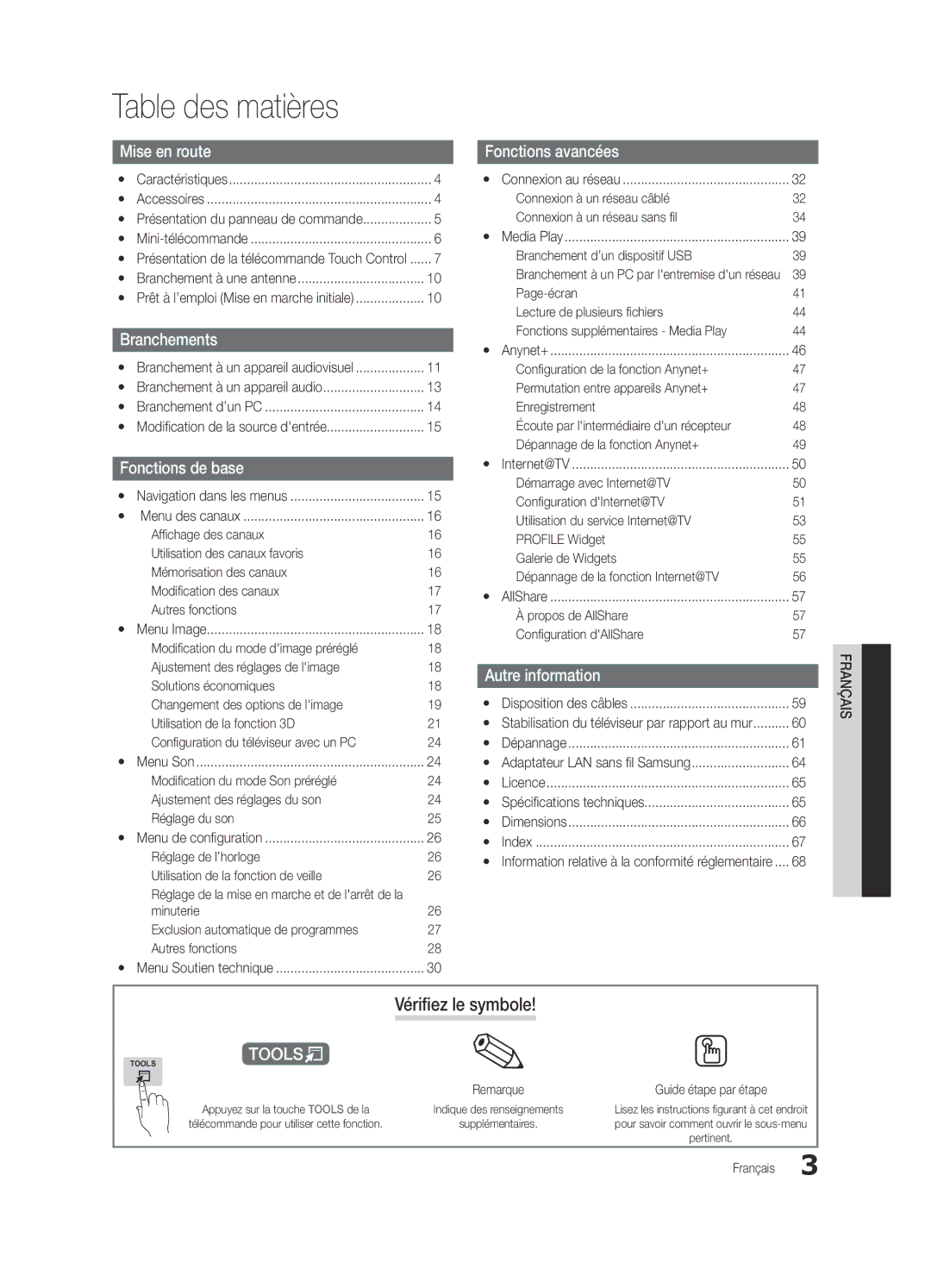 Samsung Series C9 Affichage des canaux Utilisation des canaux favoris, Avec un PC, Préréglé Ajustement des réglages du son 