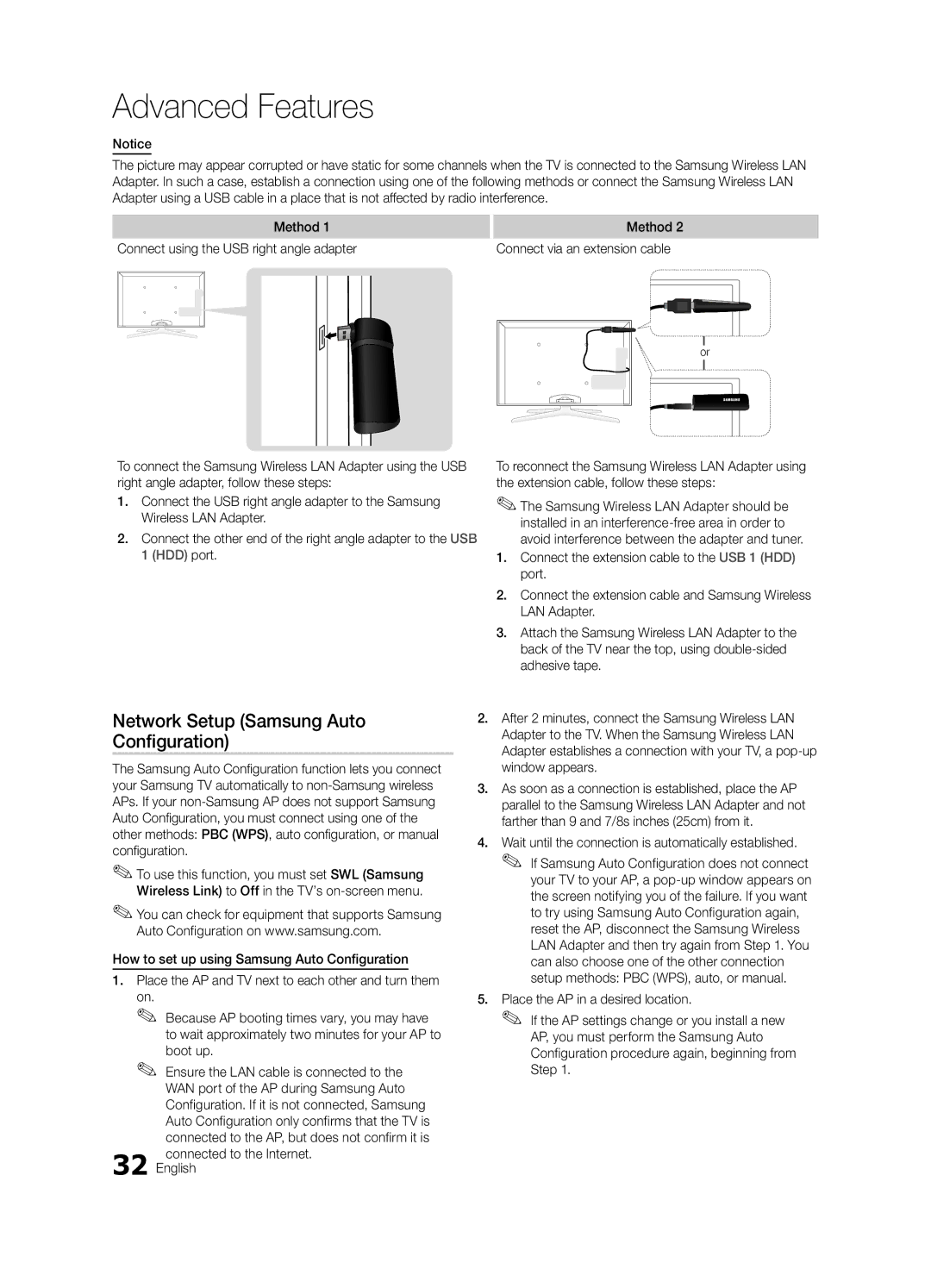 Samsung BN68-03153A-01, UC8000-NA user manual Network Setup Samsung Auto Configuration, Boot up 