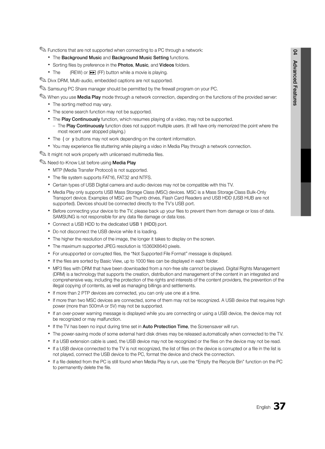 Samsung UC8000-NA, BN68-03153A-01 user manual 