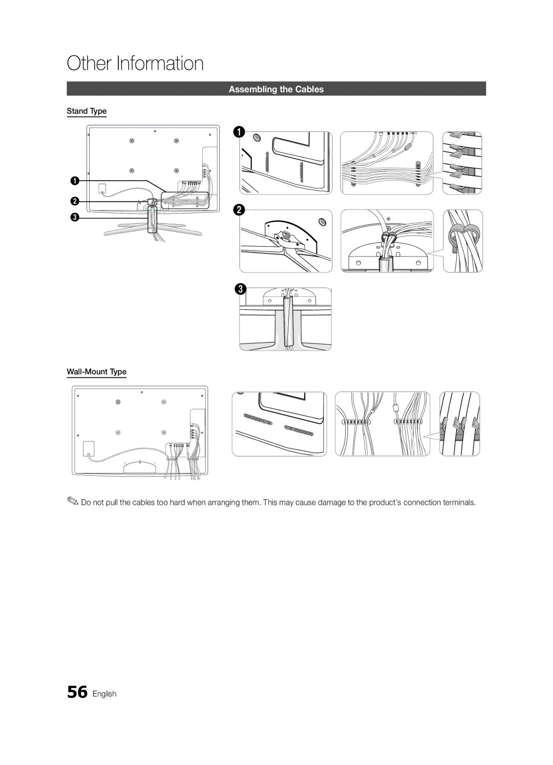 Samsung BN68-03153A-01, UC8000-NA user manual Other Information, Assembling the Cables 