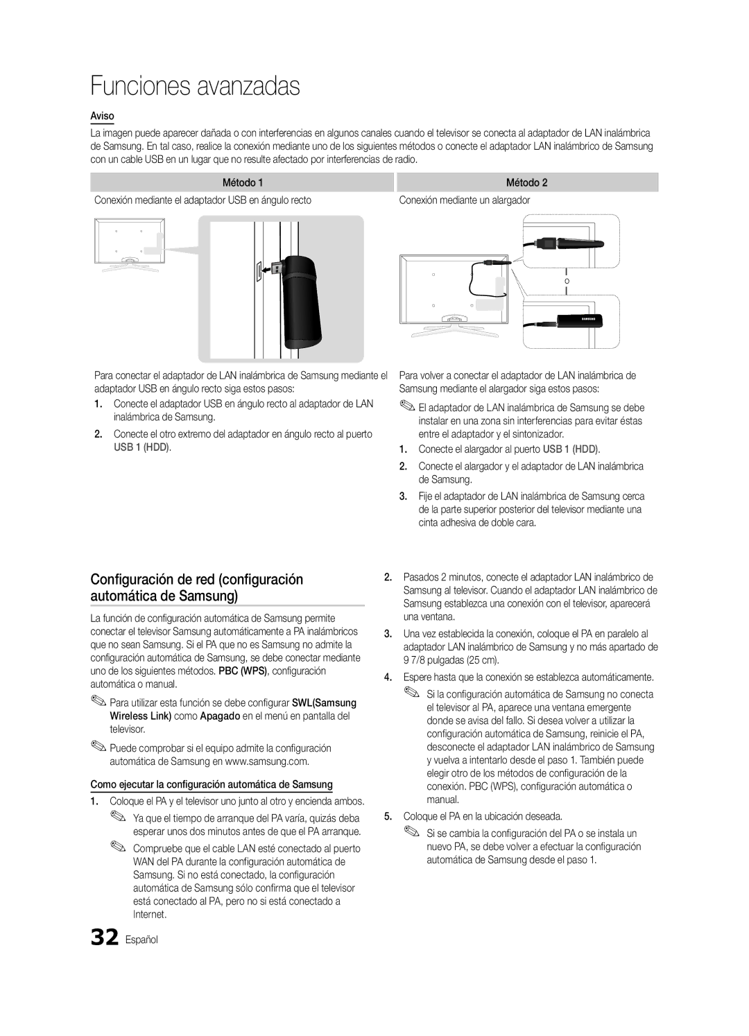 Samsung BN68-03153A-01, UC8000-NA user manual Configuración de red configuración, Automática de Samsung 