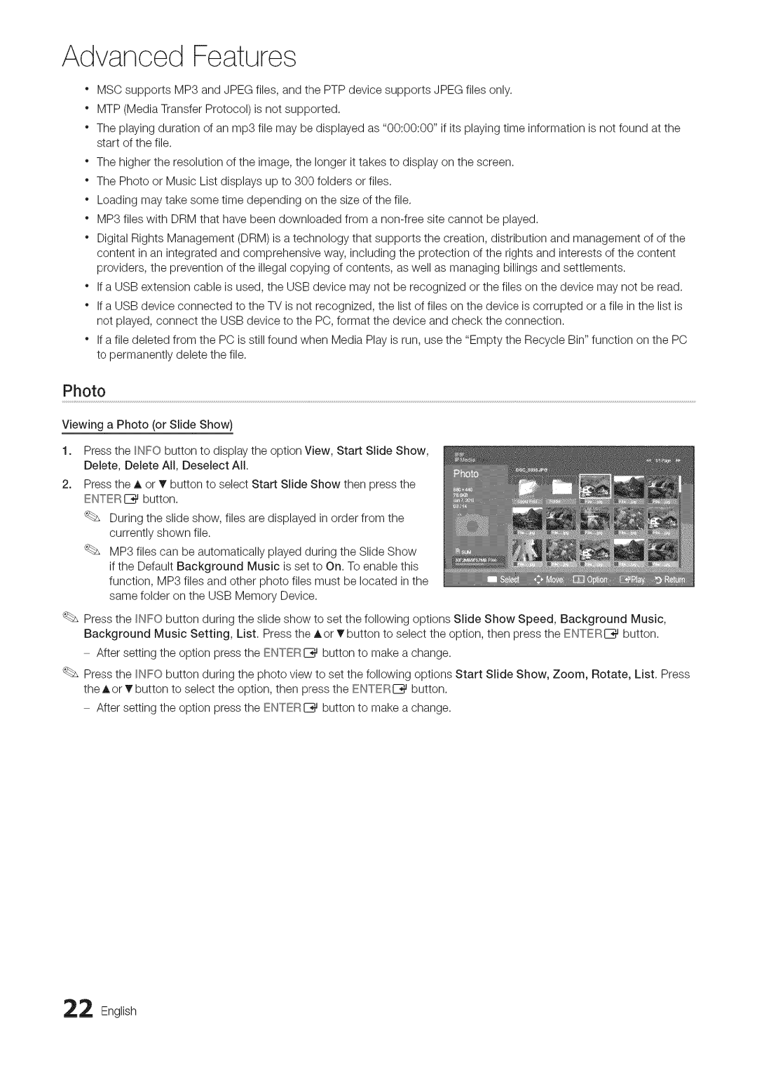 Samsung BN68-03703A-01 user manual Photo 