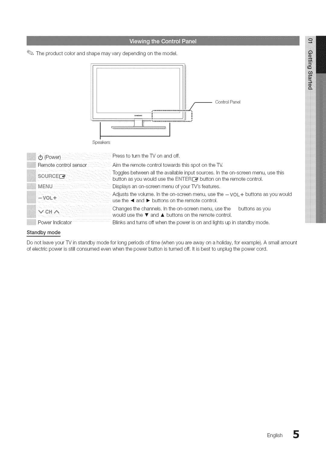 Samsung BN68-03703A-01 user manual Theproductcolorandshapemayvarydependingonthemodel 