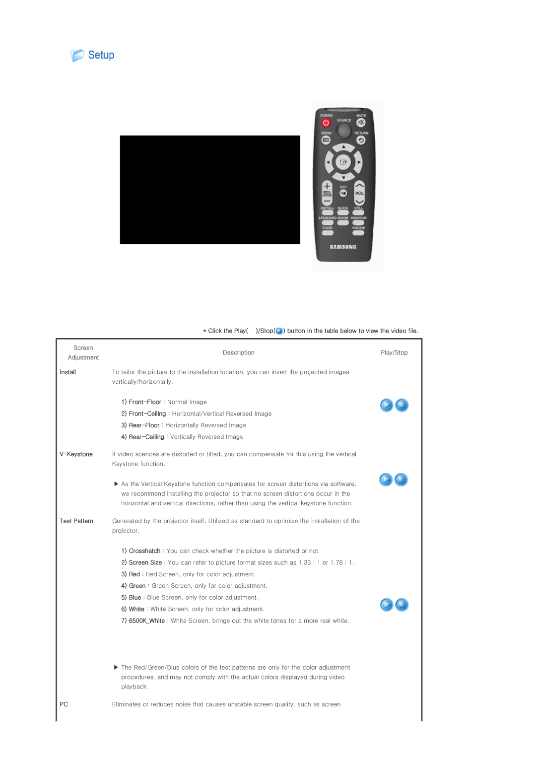 Samsung SP-P400, BP59-00092G-03 manual Install 