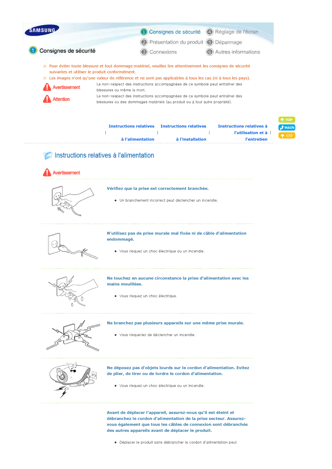 Samsung BP59-00131A-00, 20071106142725218 manual Vérifiez que la prise est correctement branchée 