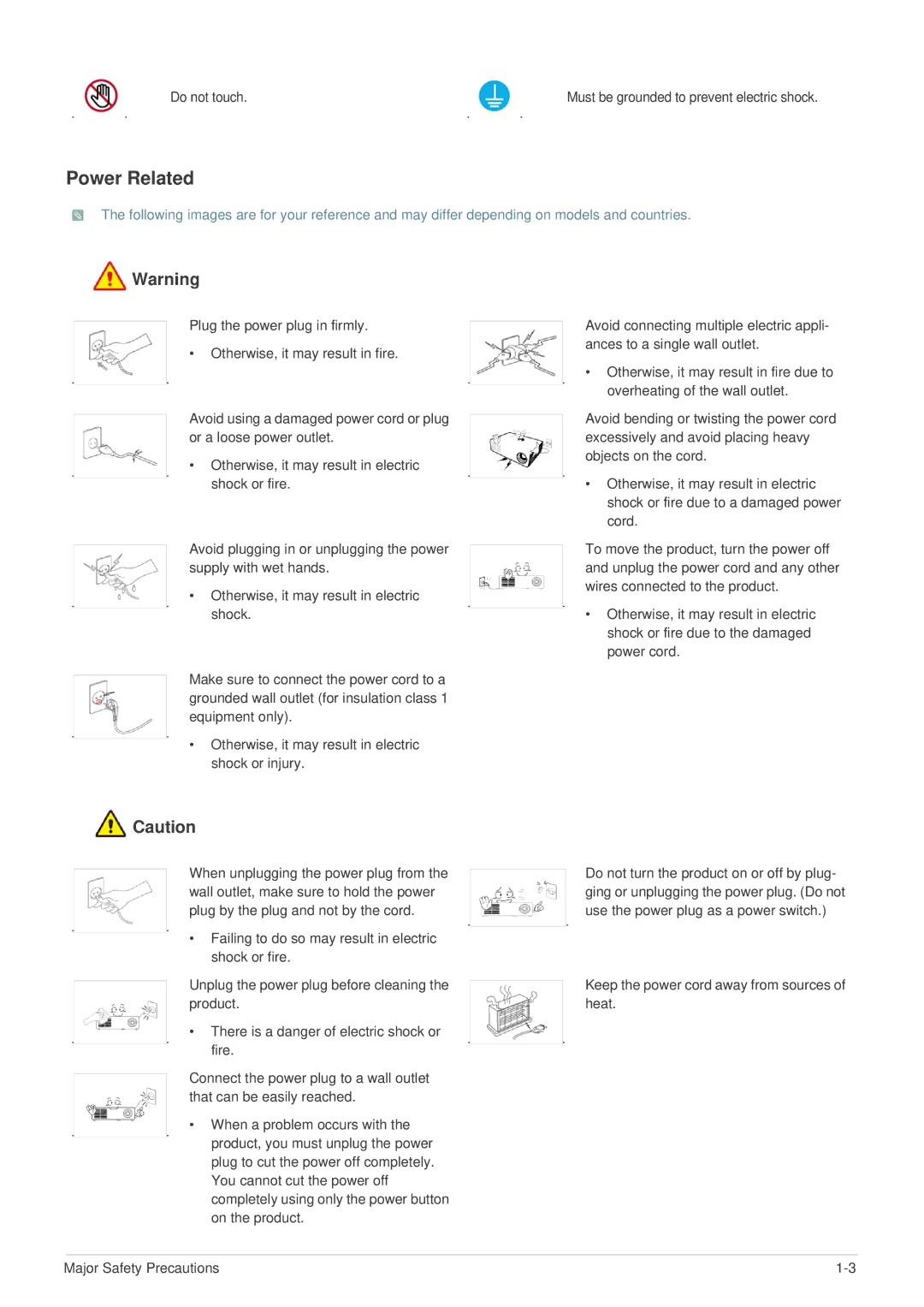 Samsung SP-U300M, BP59-00136C-02 manual Power Related 