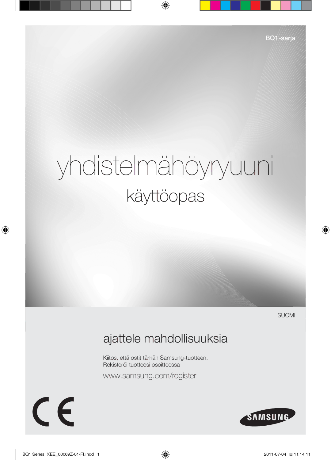 Samsung BQ1D4T144/XEE manual Yhdistelmähöyryuuni, Käyttöopas 