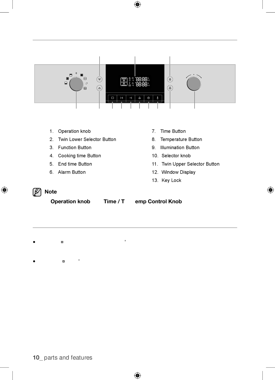 Samsung BQ1Q4T149/XEE manual Oven controls, Special features 