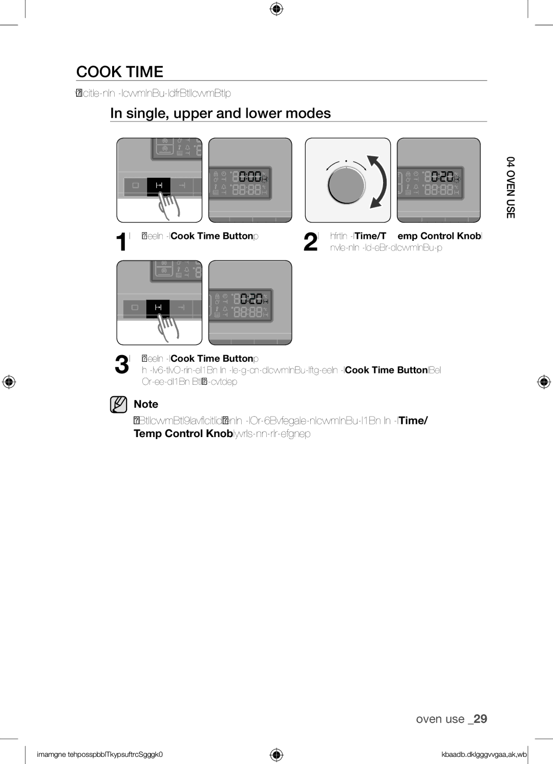 Samsung BQ1Q4T149/XEE manual Cook time, You can set the cook time during cooking, Press the Cook Time Button 