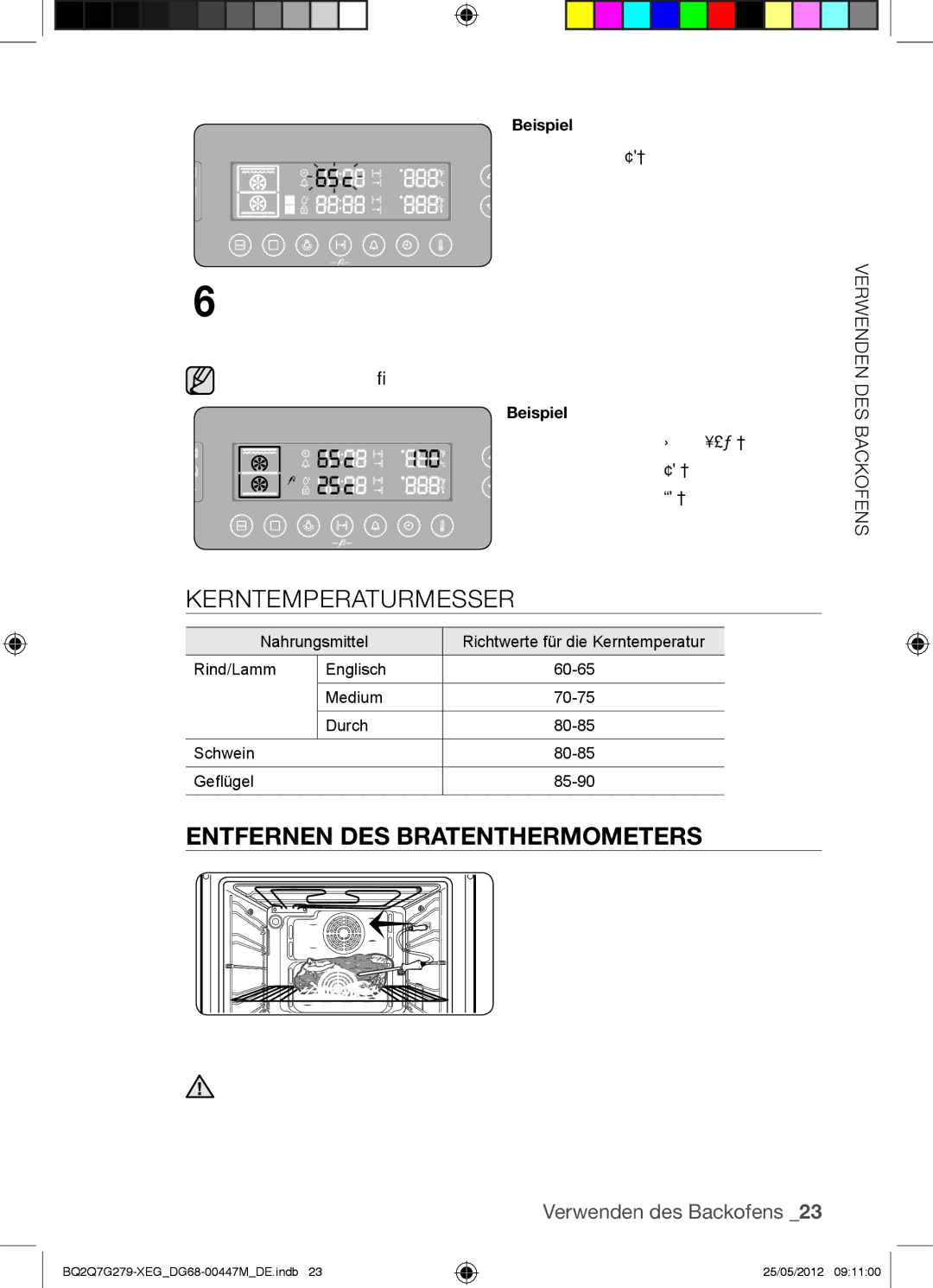 Samsung BQ2Q7G279/XEG manual Beispiel 