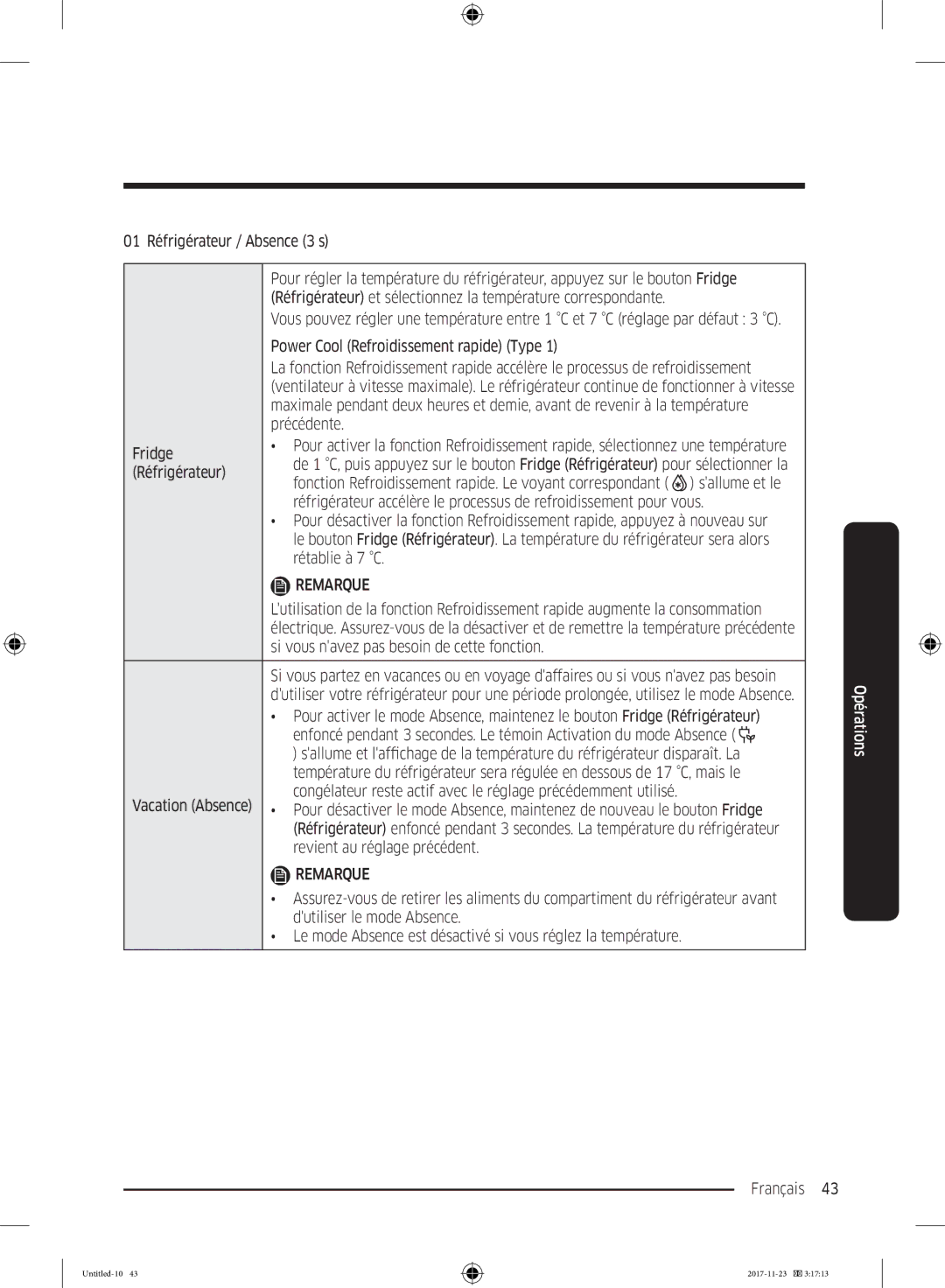 Samsung BRB260034WW/EF, BRB260087WW/EF, BRB260000WW/EF, BRB260130WW/EF, BRB260076WW/EF, BRB260031WW/EF manual Réfrigérateur 