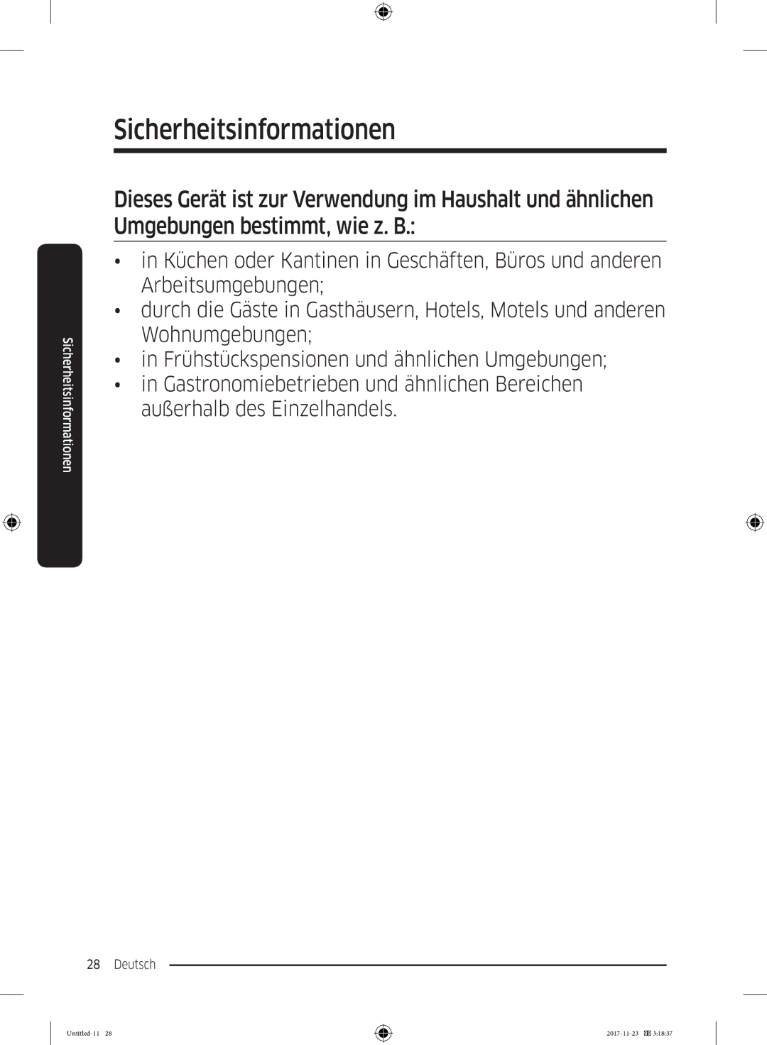 Samsung BRB260000WW/EF, BRB2G0135WW/EG, BRB2G0131WW/EG, BRB260134WW/EF, BRB2G0134WW/EG manual Sicherheitsinformationen 