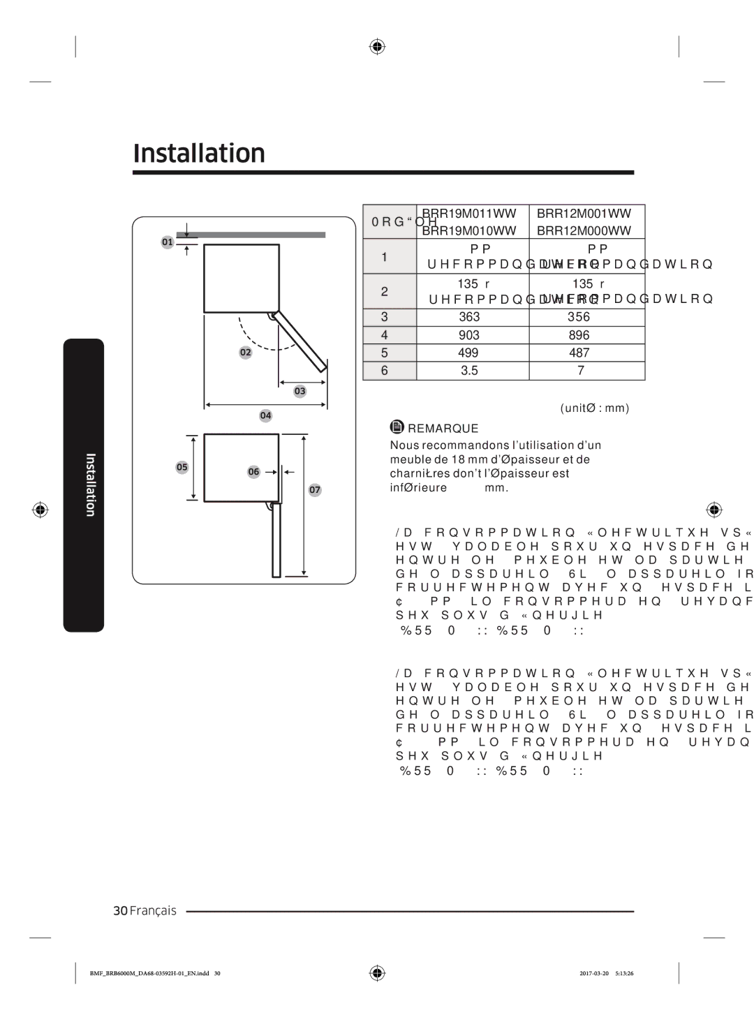 Samsung BRR12M000WW/EG, BRR19M010WW/EG, BRR19M011WW/EG, BRR12M001WW/EG manual 0RGªOH 