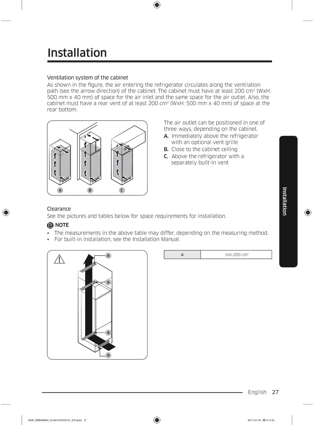 Samsung BRR19M010WW/EG, BRR19M011WW/EG, BRR12M001WW/EG, BRR12M000WW/EG manual Abc 